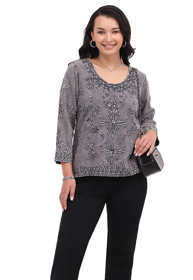 Parsley & Sage - BARBARA TOP - 26F561C - SILVER