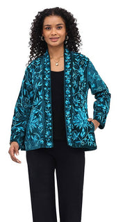 Parsley & Sage - NYX OPEN FRONT JACKET - 26F566E26 - TEAL
