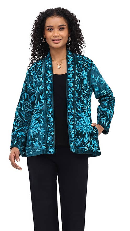 Parsley & Sage - NYX OPEN FRONT JACKET - 26F566E26 - TEAL