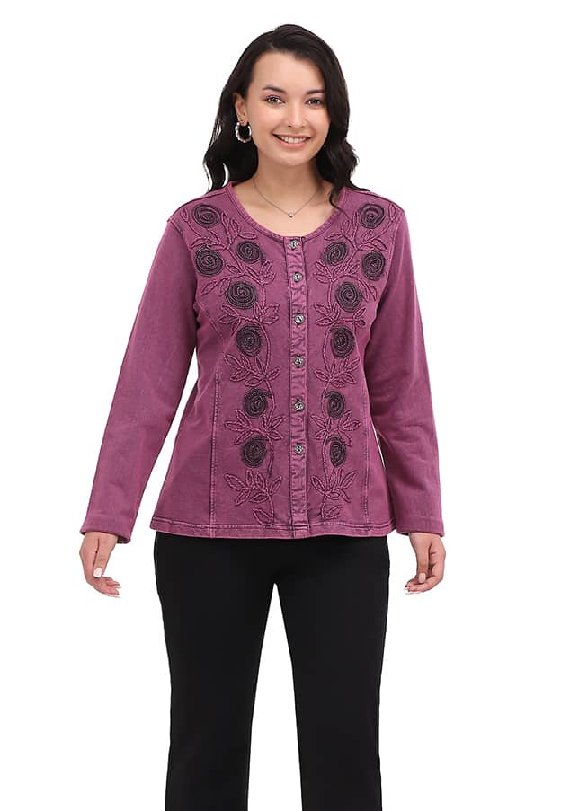 Parsley & Sage - OAKLIN SHIRT - 26F568G - PLUM