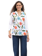 Parsley & Sage JONI TOP - 26S447CP - WHITE