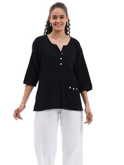 Parsley & Sage SHAWN TOP - 26T40CP - BLACK