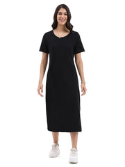 Parsley & Sage FRIDA S/S DRESS - 26T50D1P - BLACK