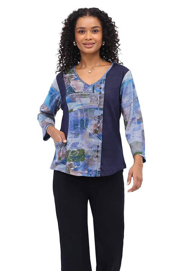 Parsley & Sage - EMILY BUTTON TOP - 26W203C6