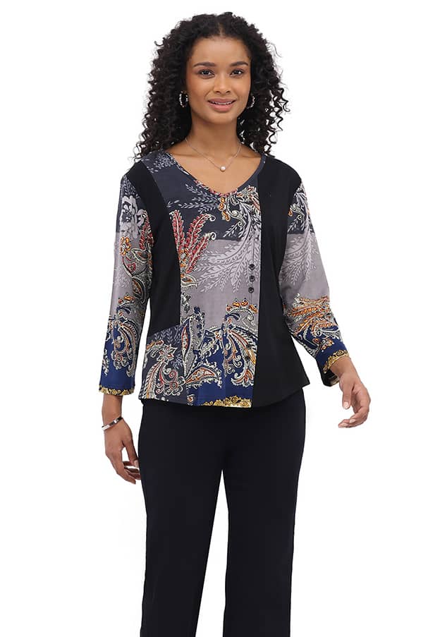 Parsley & Sage - GIDGET BUTTON TOP - 26W205C6