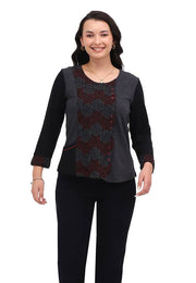 Parsley & Sage - LINDY BUTTON TOP - 26W211C6