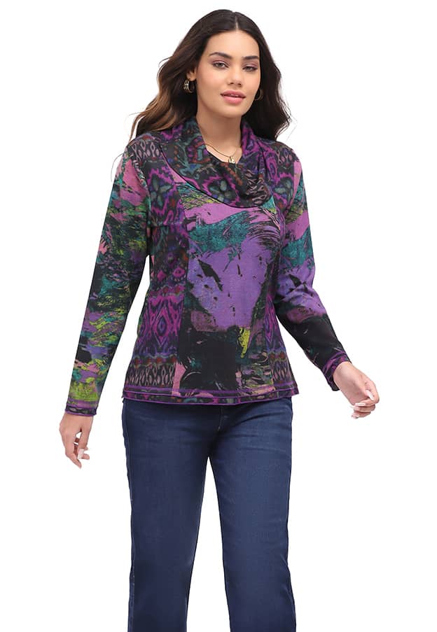 Parsley & Sage - VELMA COWL TOP - 26W221C12