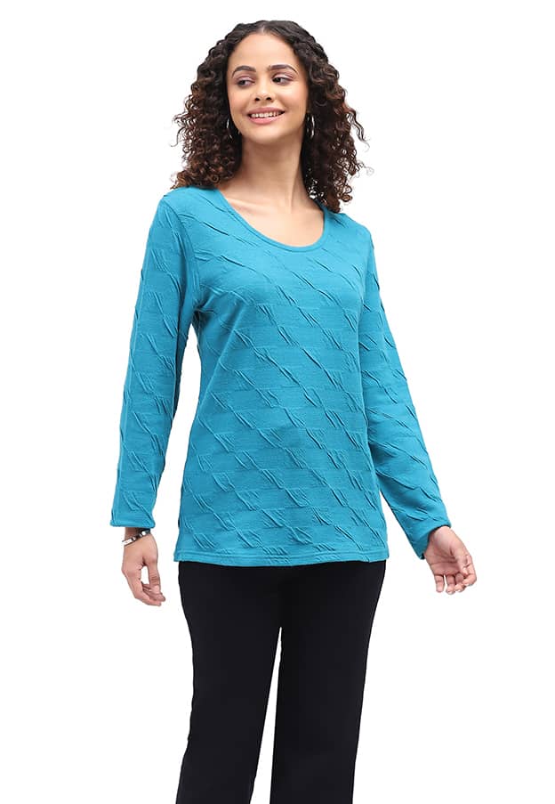 Parsley & Sage - WANDA TOP - 26W241C - TEAL