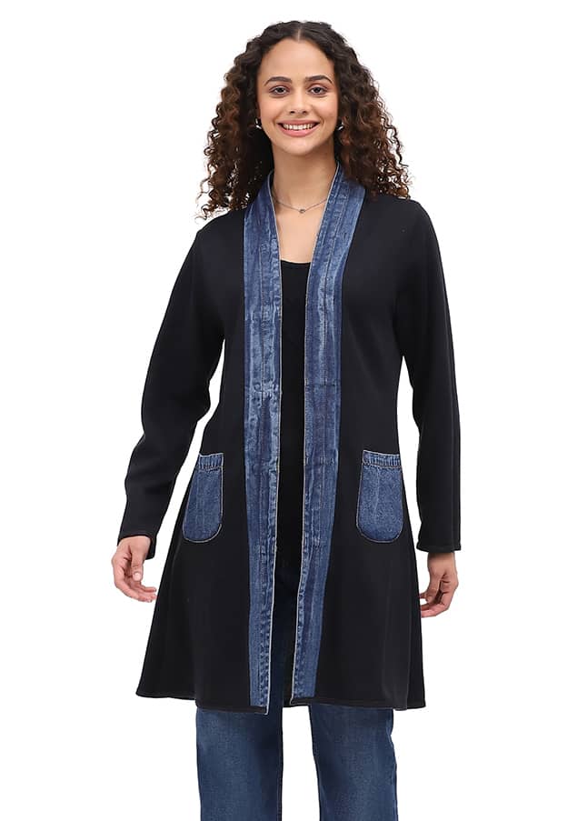 Parsley & Sage - HANNA REVERSE OPEN FRONT JACKET - 26W253E36