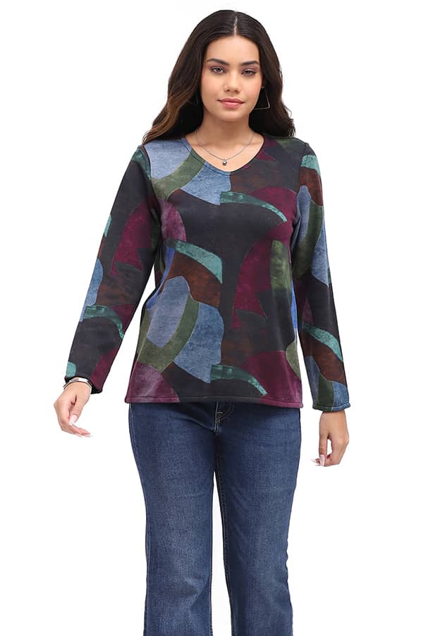 Parsley & Sage - JACKIE REVERSE TOP - 26W255C26