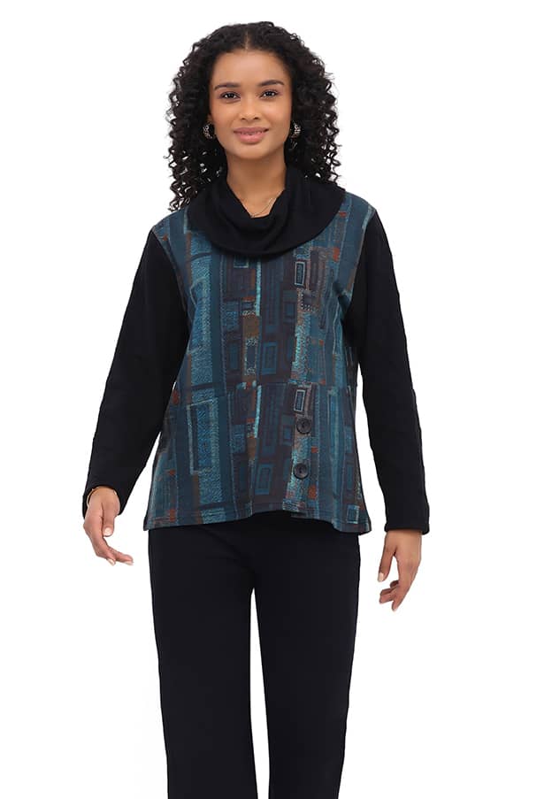 Parsley & Sage - JOLENE COWL TOP - 26W256C22