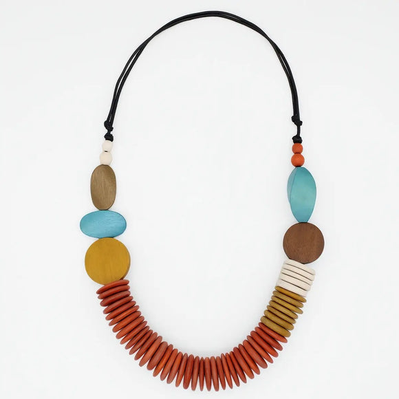 SYLCA Orange Calista Statement Necklace