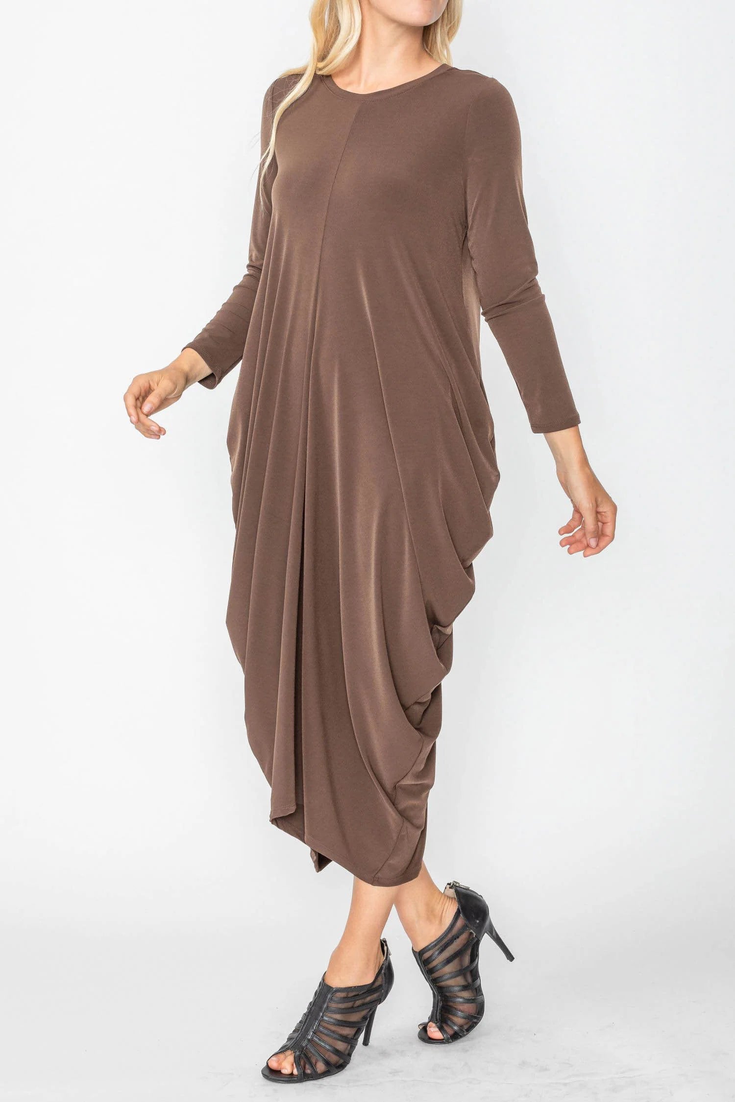 IC Collection Dress - 2726D - BROWN