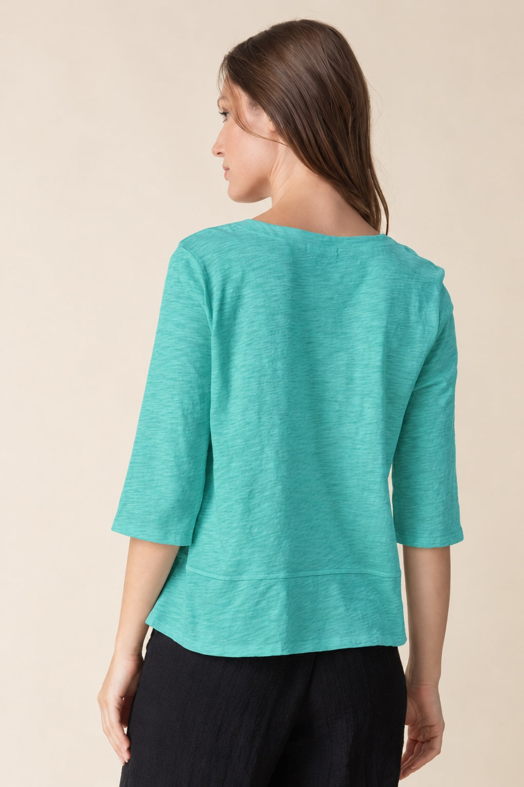 Habitat Cotton Pebble Elbow Sleeve Tee - 27515 - GROTTO