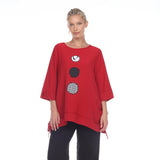 Moonlight Top - 2751 - RED/BLACK/WHITE