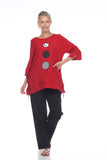 Moonlight Top - 2751 - RED/BLACK/WHITE