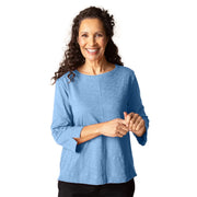Habitat Cotton Pebble Coverstitch Boatneck - 27522 - HARBOR