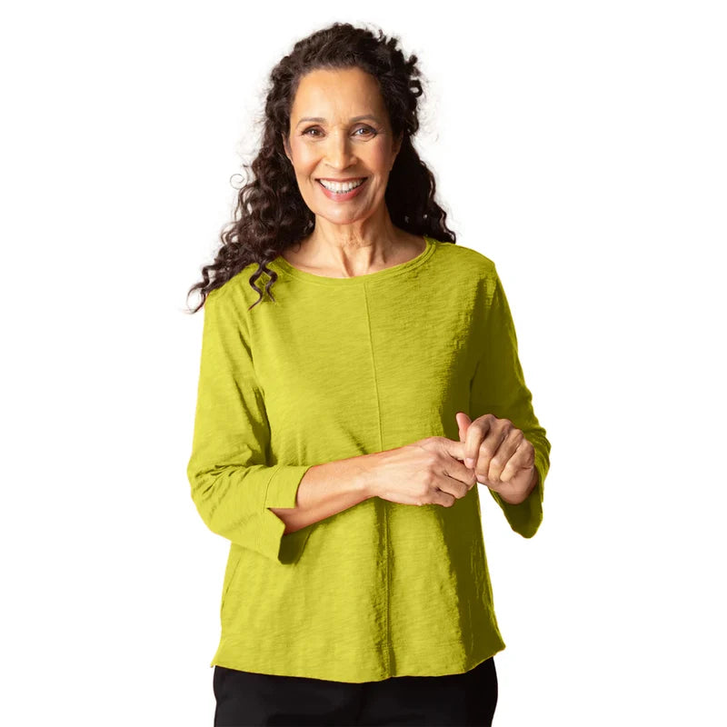 Habitat Cotton Pebble Coverstitch Boatneck - 27522 - LENTIL