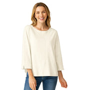 Habitat Cotton Pebble Coverstitch Boatneck - 27522 - WINTER WHITE