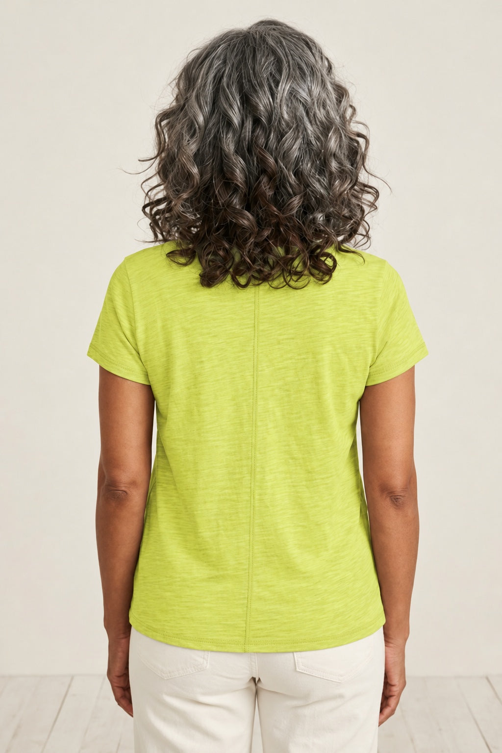 Habitat Cotton Pebble Coverstitch Tee - 27524 - KIWI