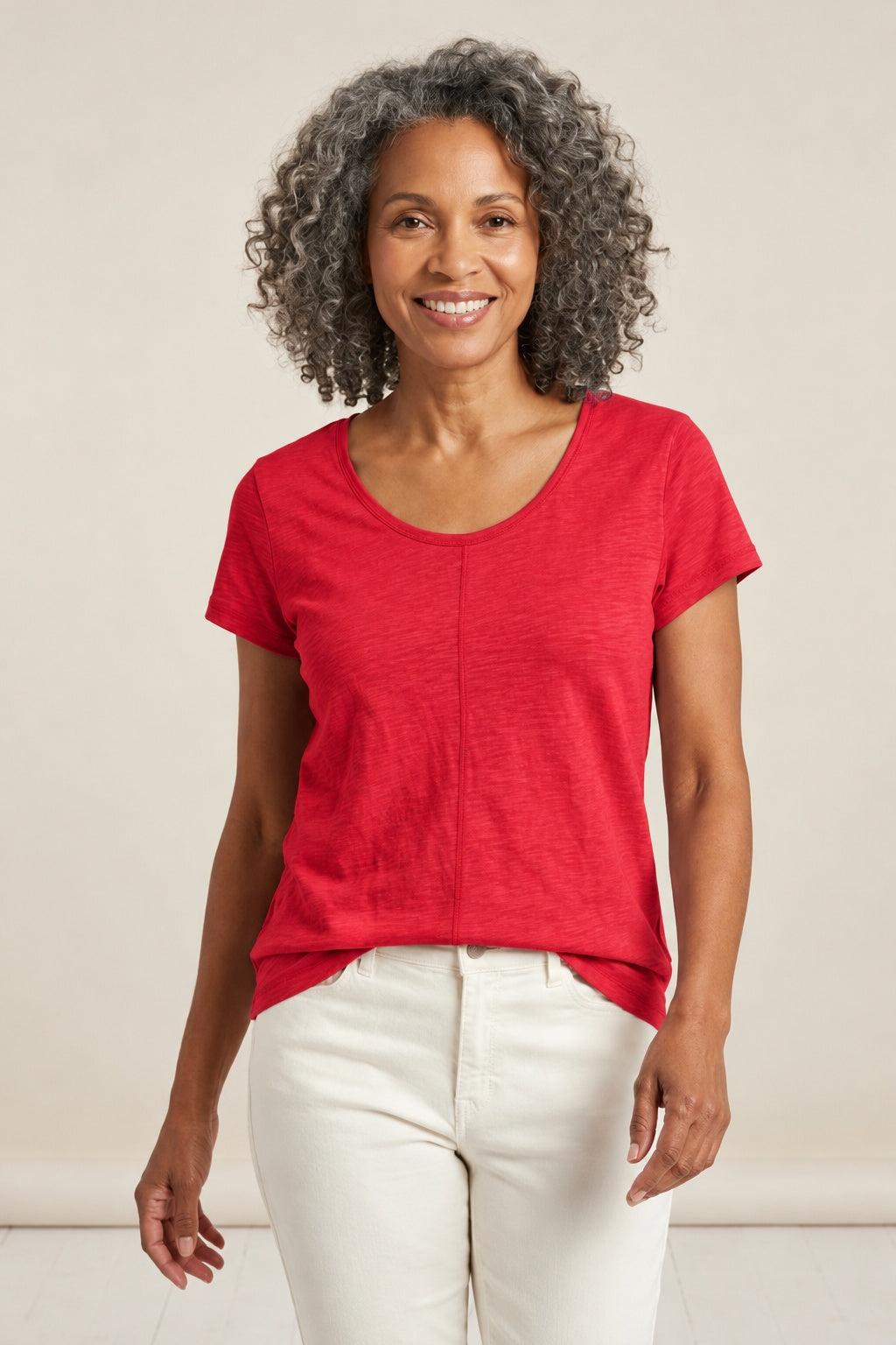 Habitat Cotton Pebble Coverstitch Tee - 27524 - POPSICLE