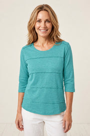 Habitat Cotton Pebble Horizontal Seamed Tee - 27526 - GROTTO