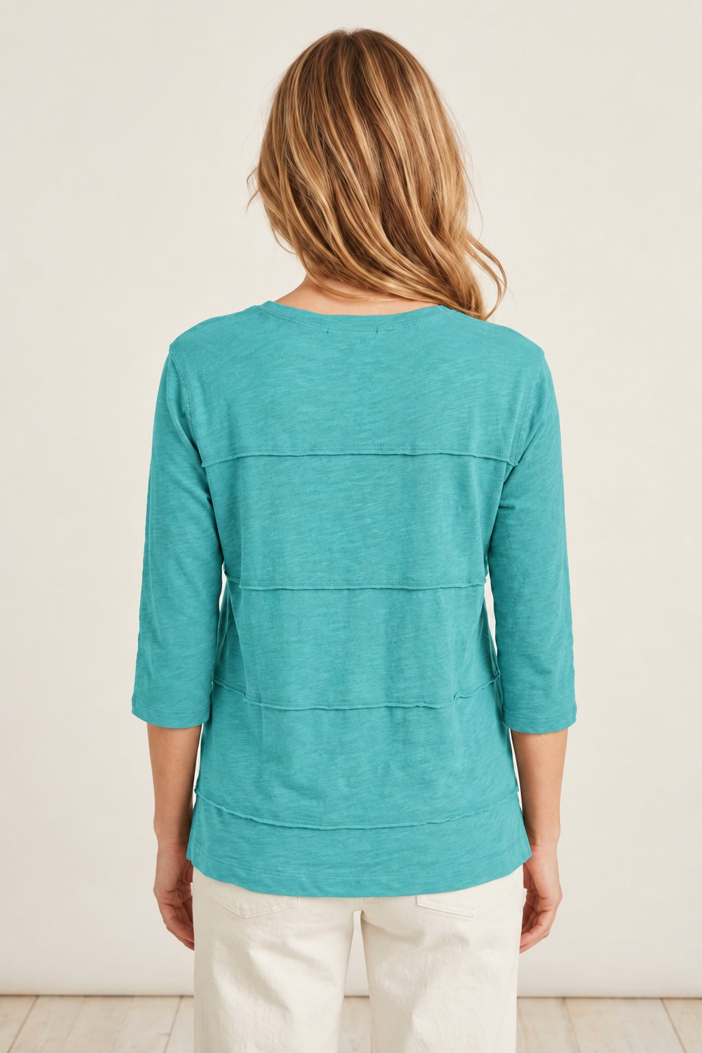 Habitat Cotton Pebble Horizontal Seamed Tee - 27526 - GROTTO