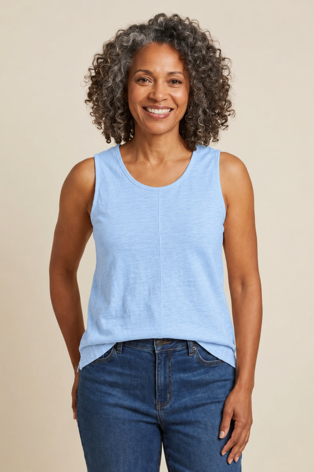 Habitat Cotton Pebble Seamed Tank - 27528 - CASCADE