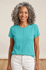 Habitat Cotton Pebble Seamed Tee - 27557 - GROTTO
