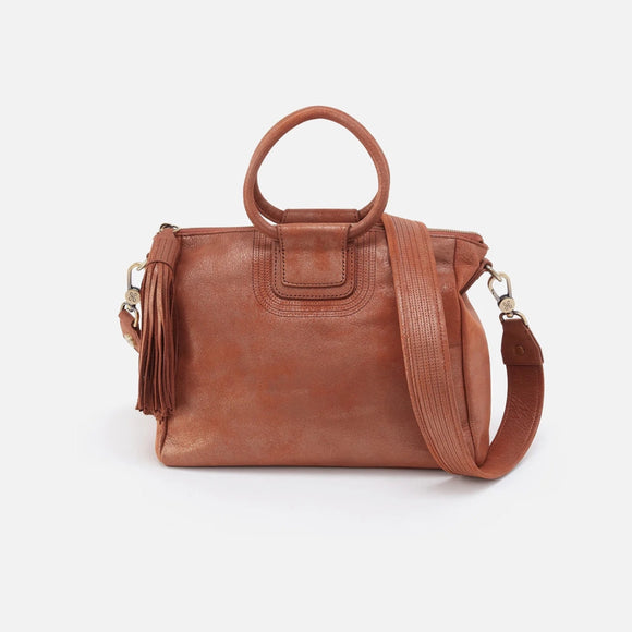 HOBO - Sheila Medium Satchel - PATINA IN METALLIC LEATHER