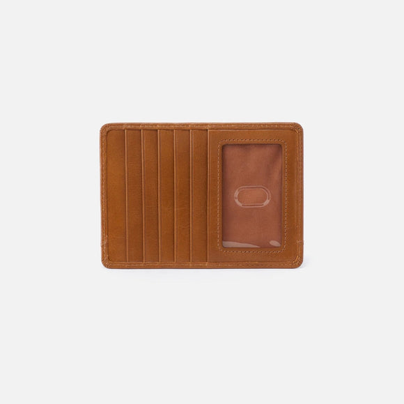 HOBO - Euro Slide Card Case - TRUFFLE IN POLISHED LEATHER