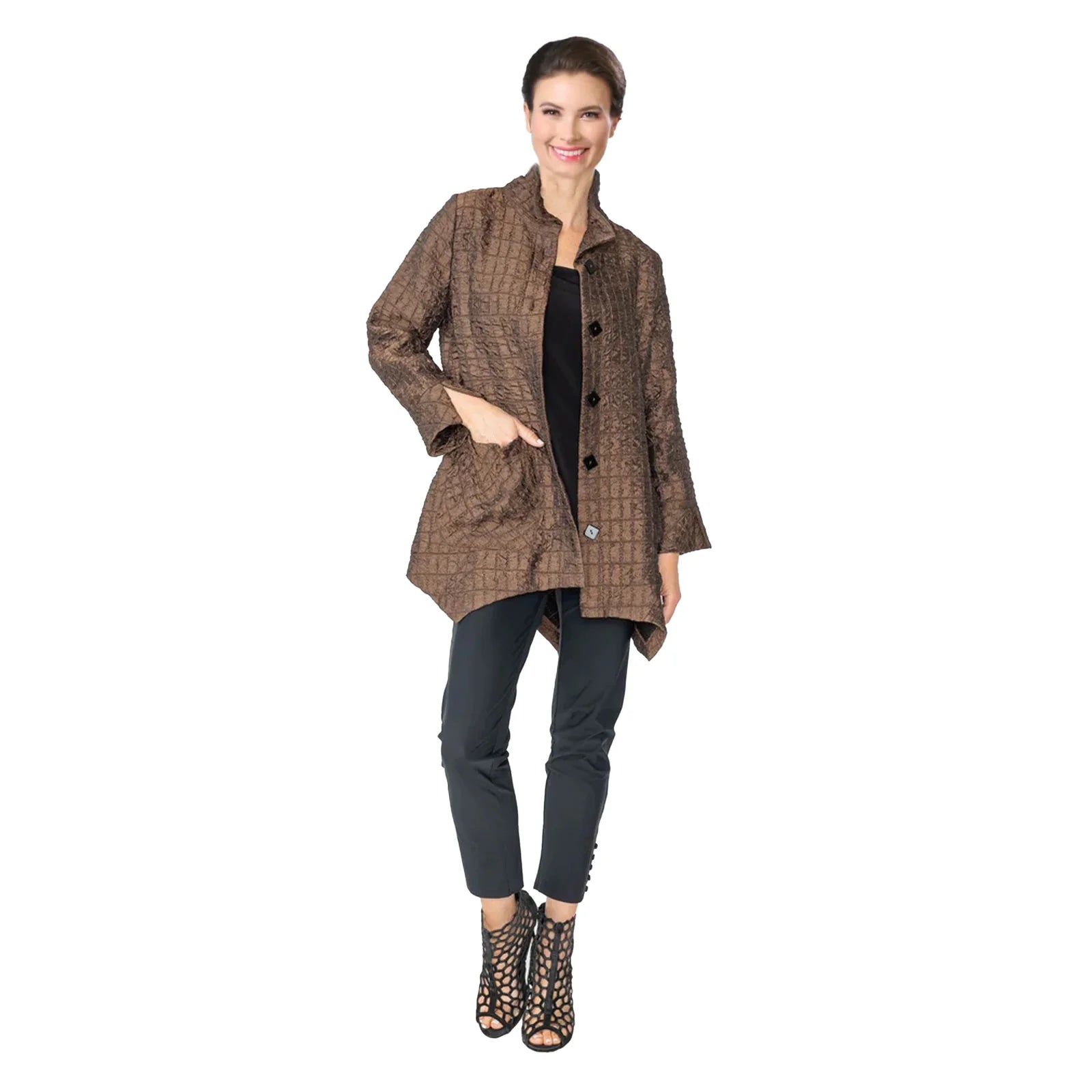 IC COLLECTION Jacket - 6930J - BROWN