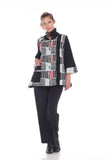 Moonlight Mixed-Media Jacket- RED - 2846
