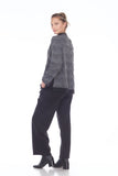 Moonlight Soft Knit Asymmetric Sweater Jacket in Grey - 2966-GRY