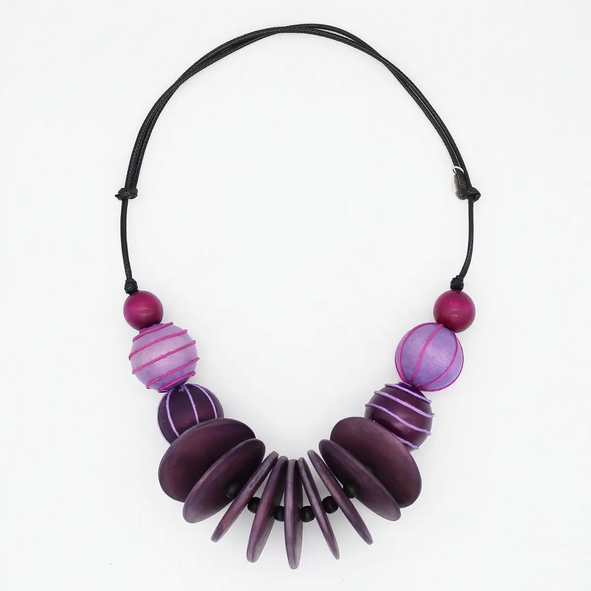 SYLCA Chunk Purple Indie Statement Necklace - SD26N32 - PURPLE