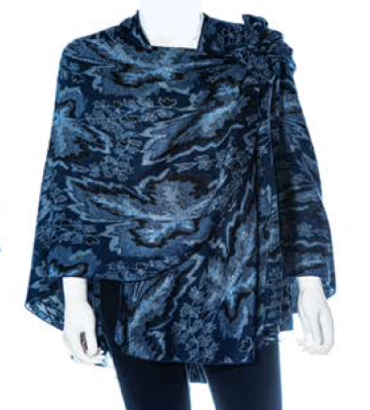 Rapti Cashmere Buckle Shawl - PRINT 11