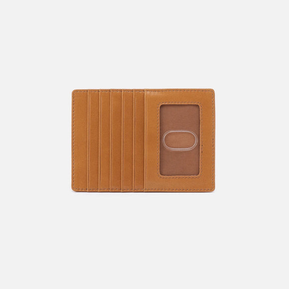 HOBO - Euro Slide Card Case - NATURAL IN POLISHED LEATHER