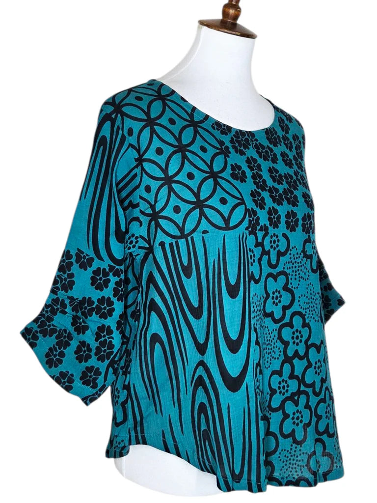Yasuko Essential Blouse - PS-176 - Teal