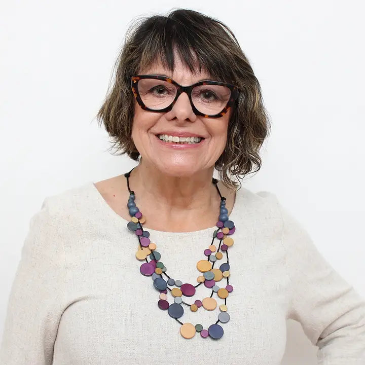 SYLCA Mustard Multi Strand Millie Necklace
