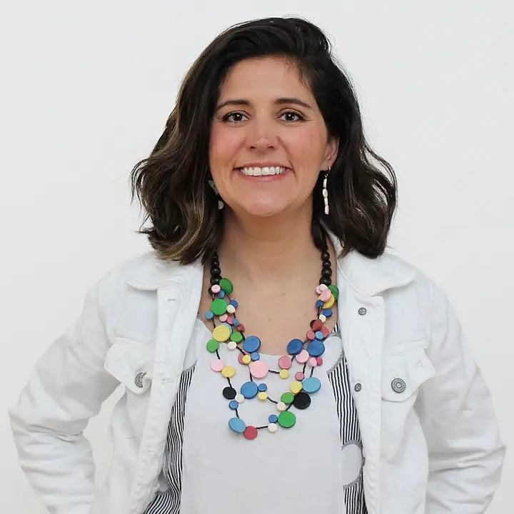 SYLCA Colorful Multi Strand Millie Necklace