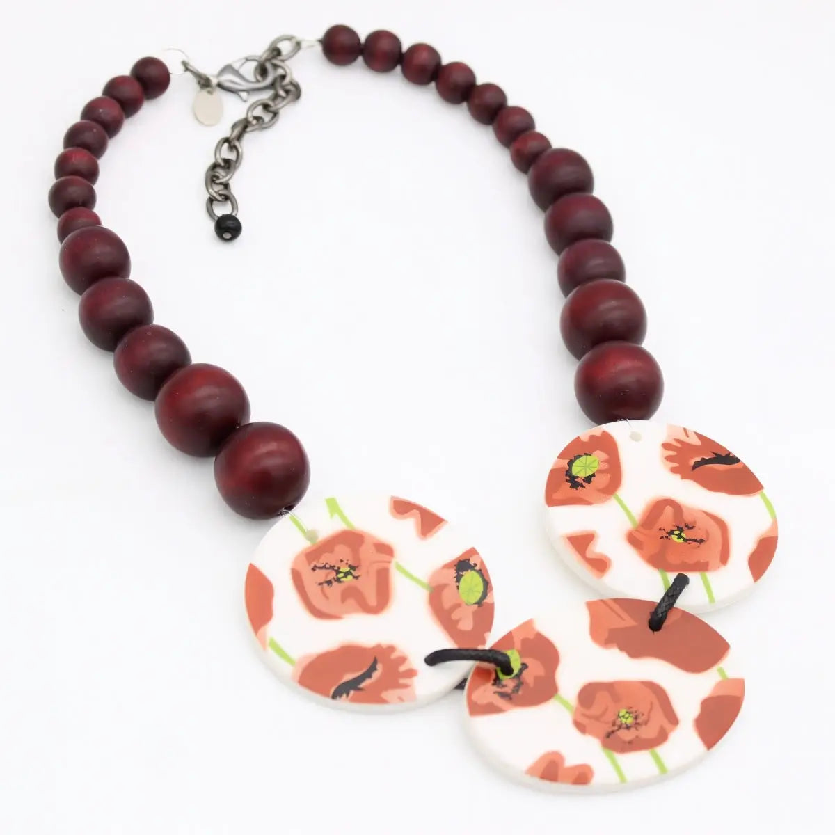 SYLCA Brown Poppies Choker Necklace - SD26N29 - POPPIES