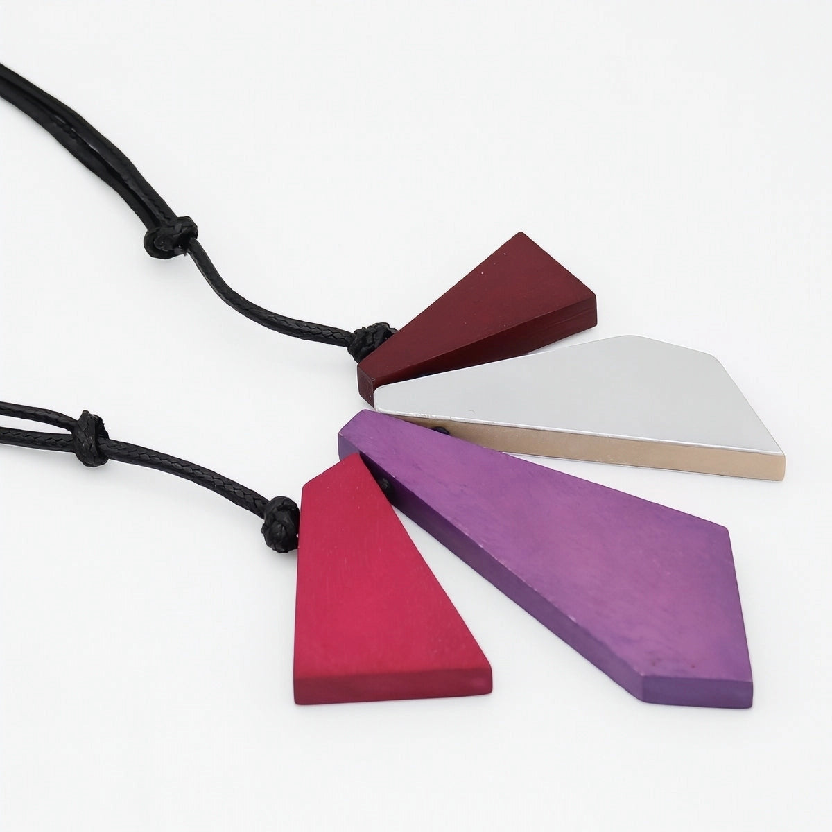 SYLCA Kyla Trapezoid Pink Necklace