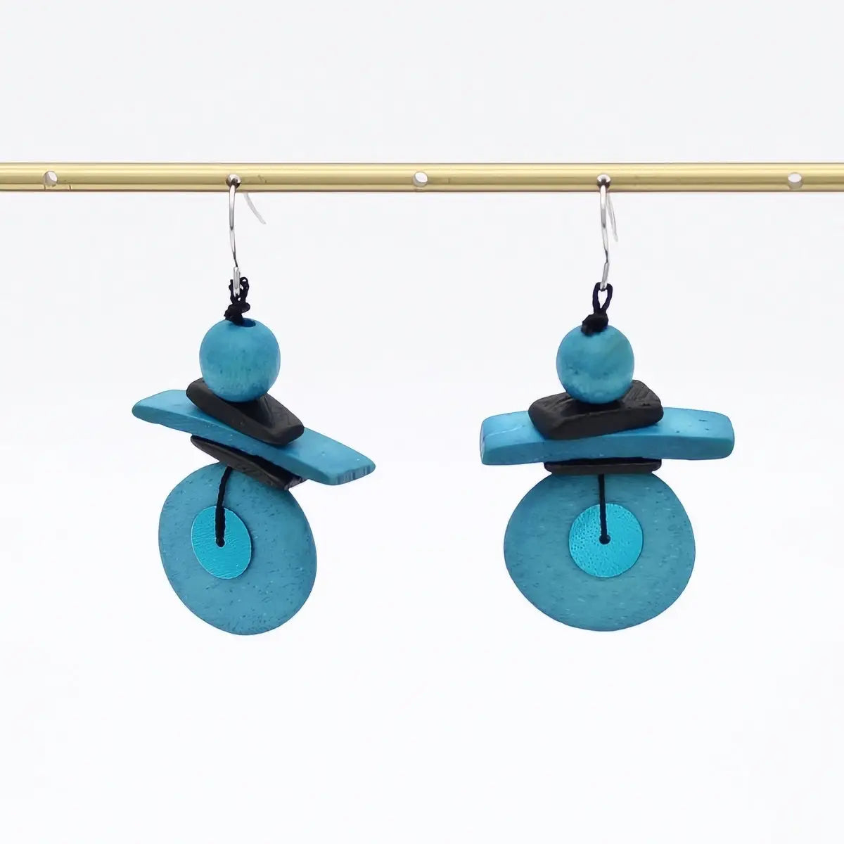 SYLCA Assuta Aqua Drop Earrings - BP25E01 - AQUA