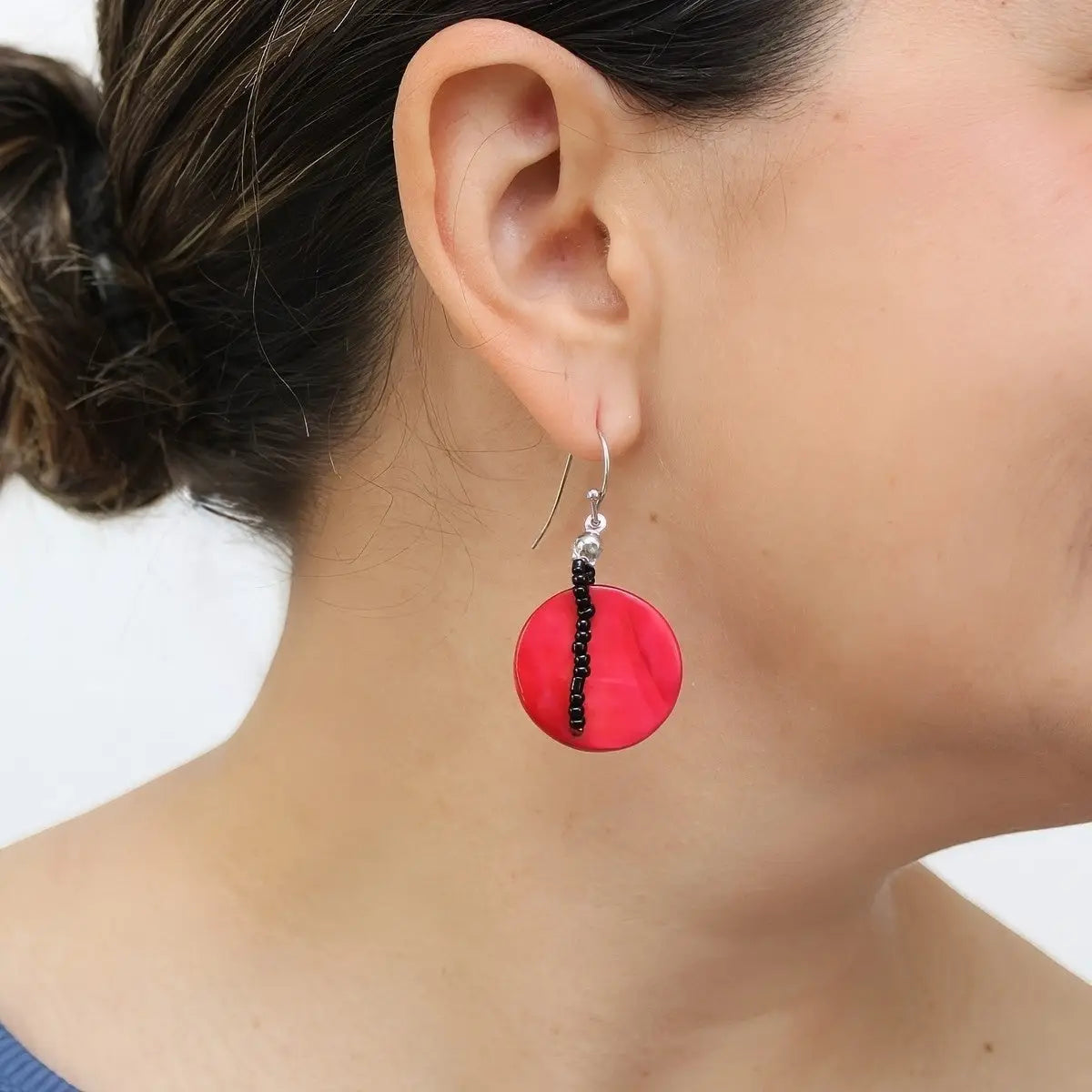SYLCA Red Sky Dream Earrings - LS26E08 - RED