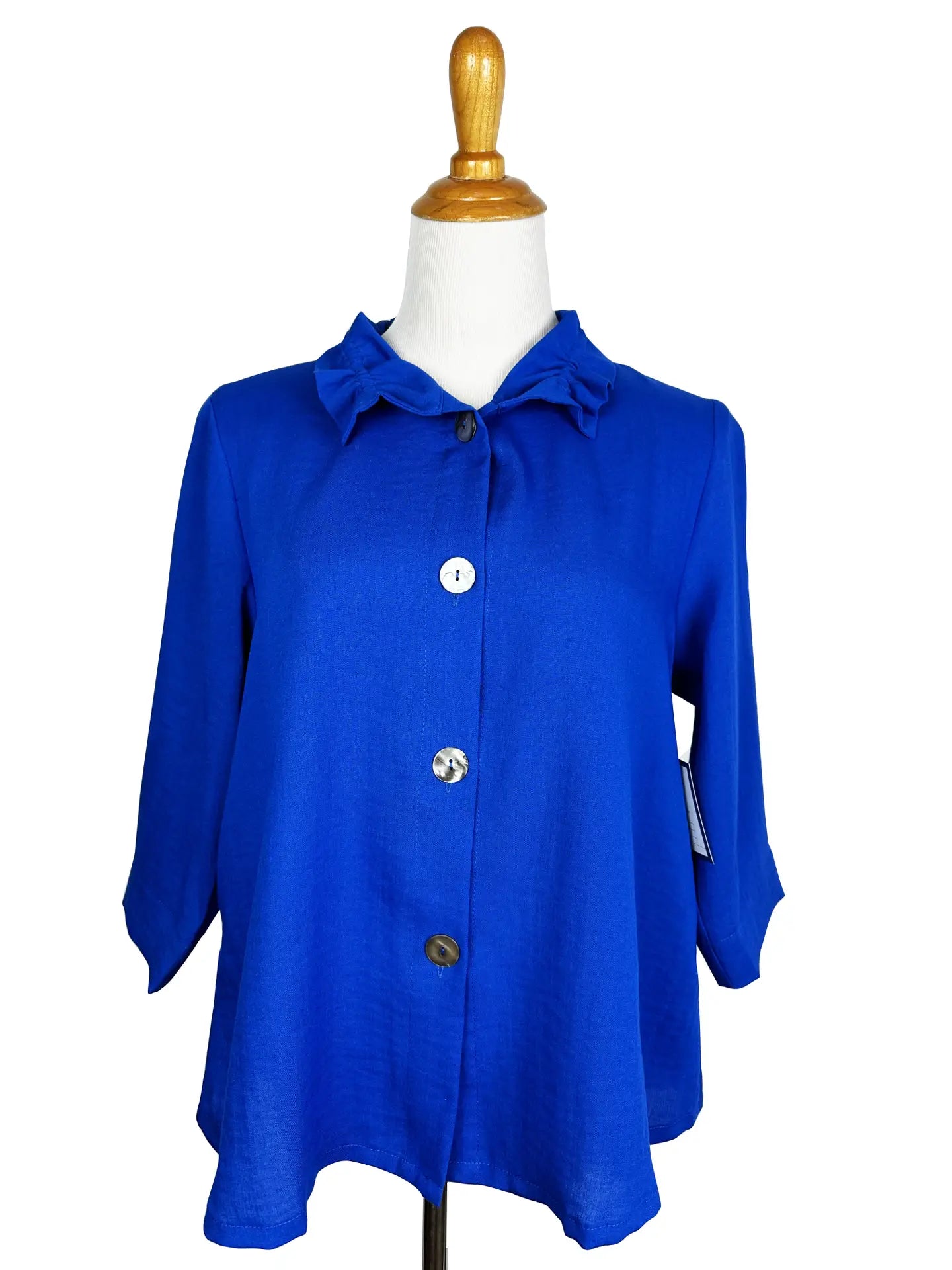 Fridaze AA311 - Flora Linen Jacket w/ Wire Collar