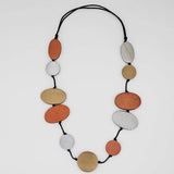 SYLCA Bronze Journi Wood Bead Necklace