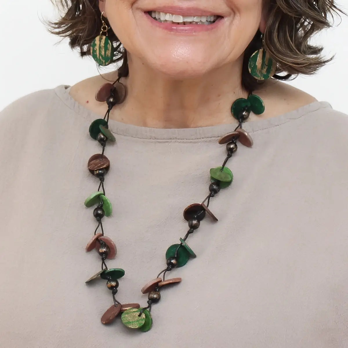 SYLCA Naomi Verde Statement Necklace - LS25N40 - GREEN
