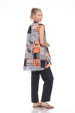 Moonlight Multi Pattern Vest in LIME - 3052 (NOT ORANGE)