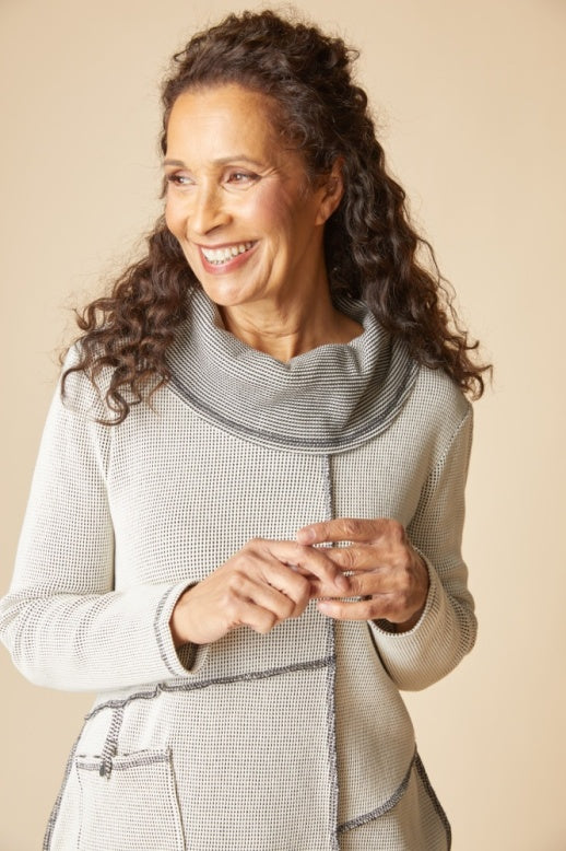 Habitat Opposites Attract Contrast Cowl Tunic - 31327 - WINTER WHITE