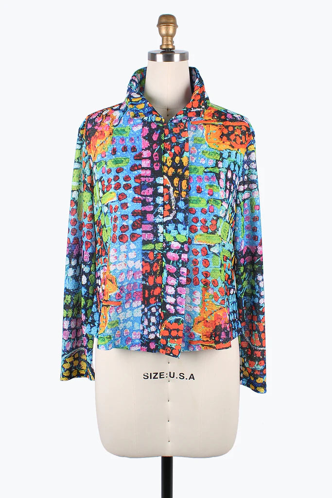 DAMEE COLOR DOT ART HEX MESH TWIN SET - 31427- MLT